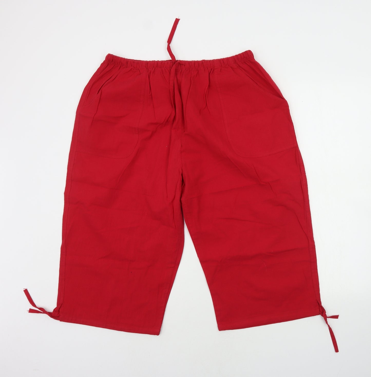 Preworn Womens Red   Trousers  Size 4XL L20 in