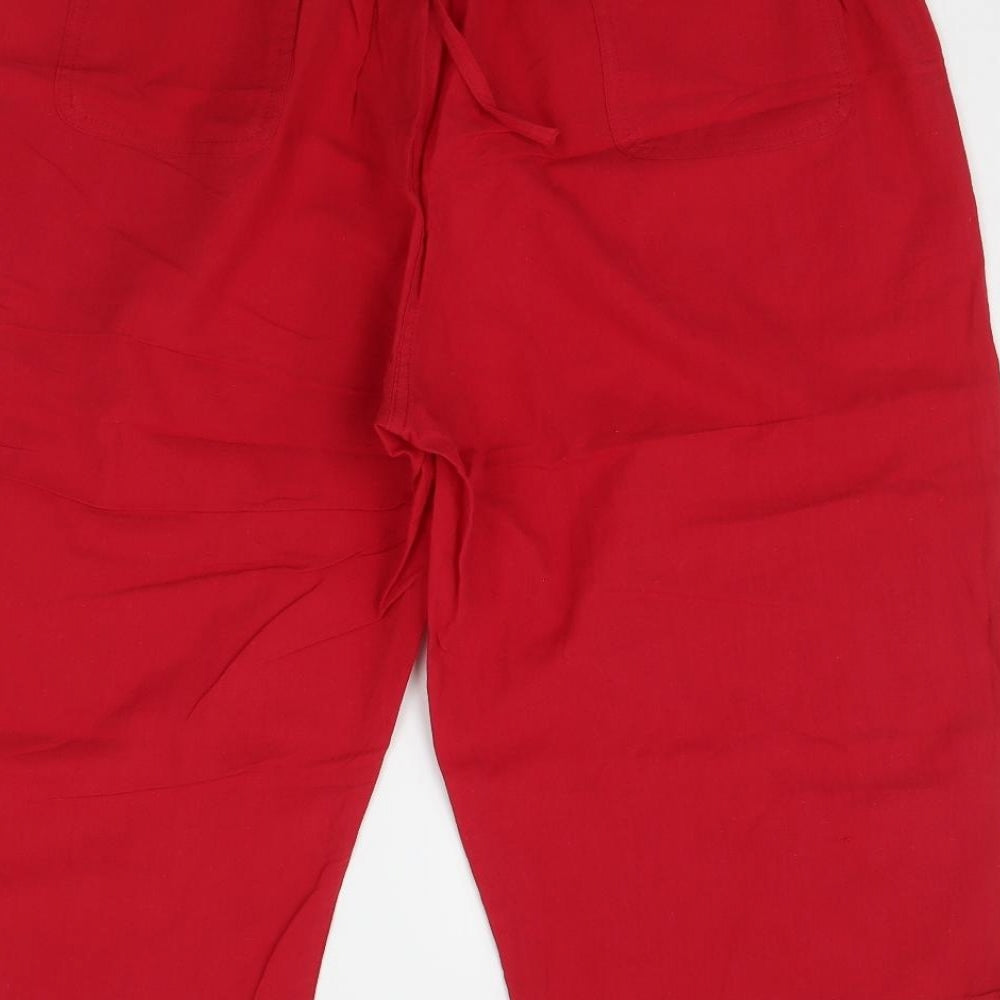 Preworn Womens Red   Trousers  Size 4XL L20 in
