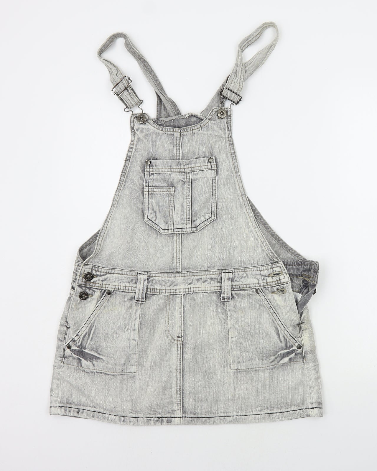 New Look Womens Grey   Dungaree One-Piece Size 14