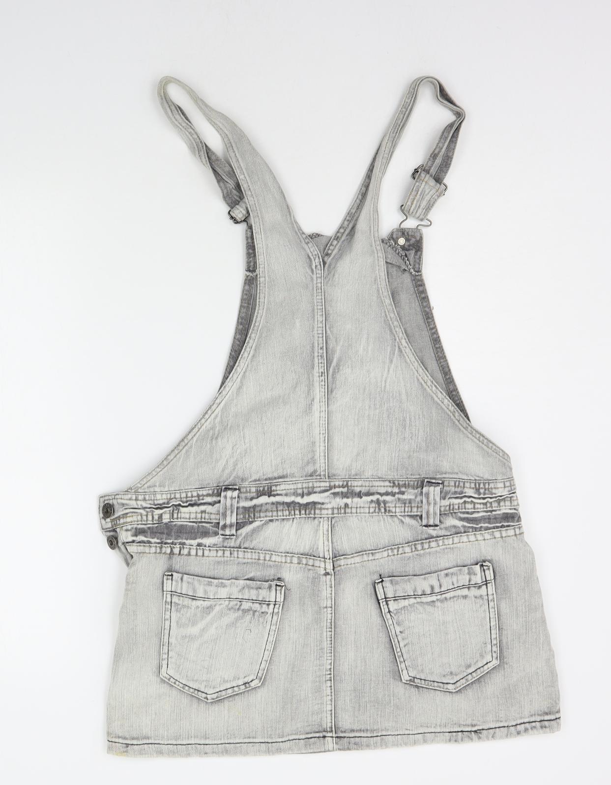 New Look Womens Grey   Dungaree One-Piece Size 14