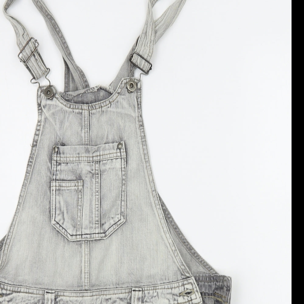 New Look Womens Grey   Dungaree One-Piece Size 14