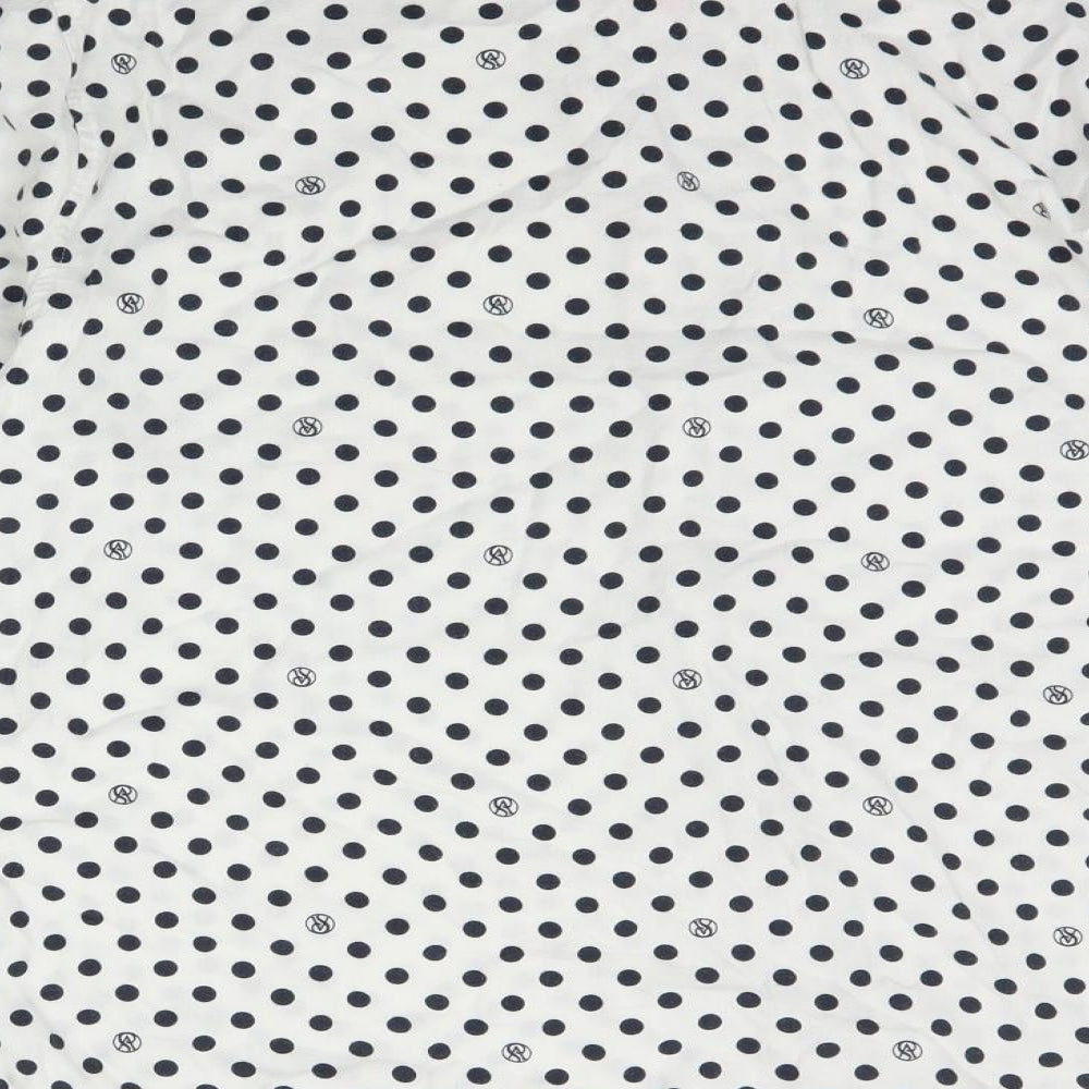 Victoria's Secret Womens White Polka Dot  Top Pyjama Top Size M