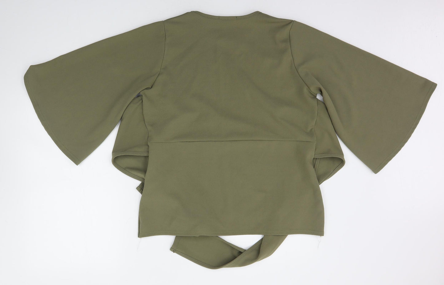 Boohoo Womens Green   Basic T-Shirt Size 16  - BELTED