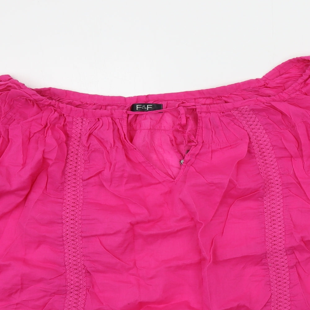 F&F Womens Pink   Basic Blouse Size L