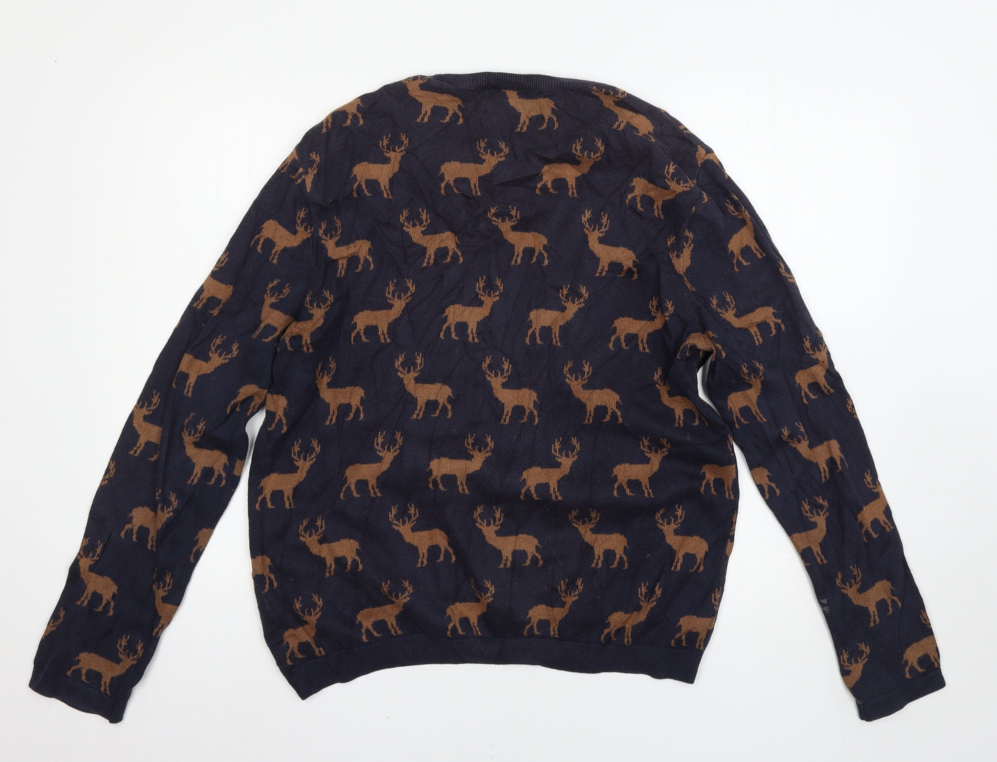 Topman Mens Blue   Pullover Jumper Size M