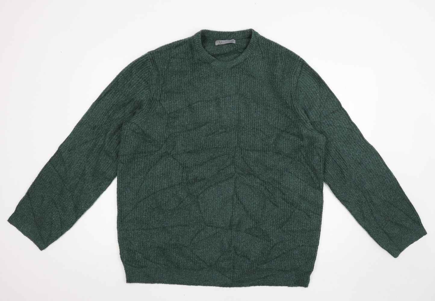 Marks and Spencer Mens Green   Pullover Jumper Size XL