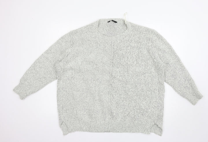 New Look Womens Grey Pullover Jumper Size L