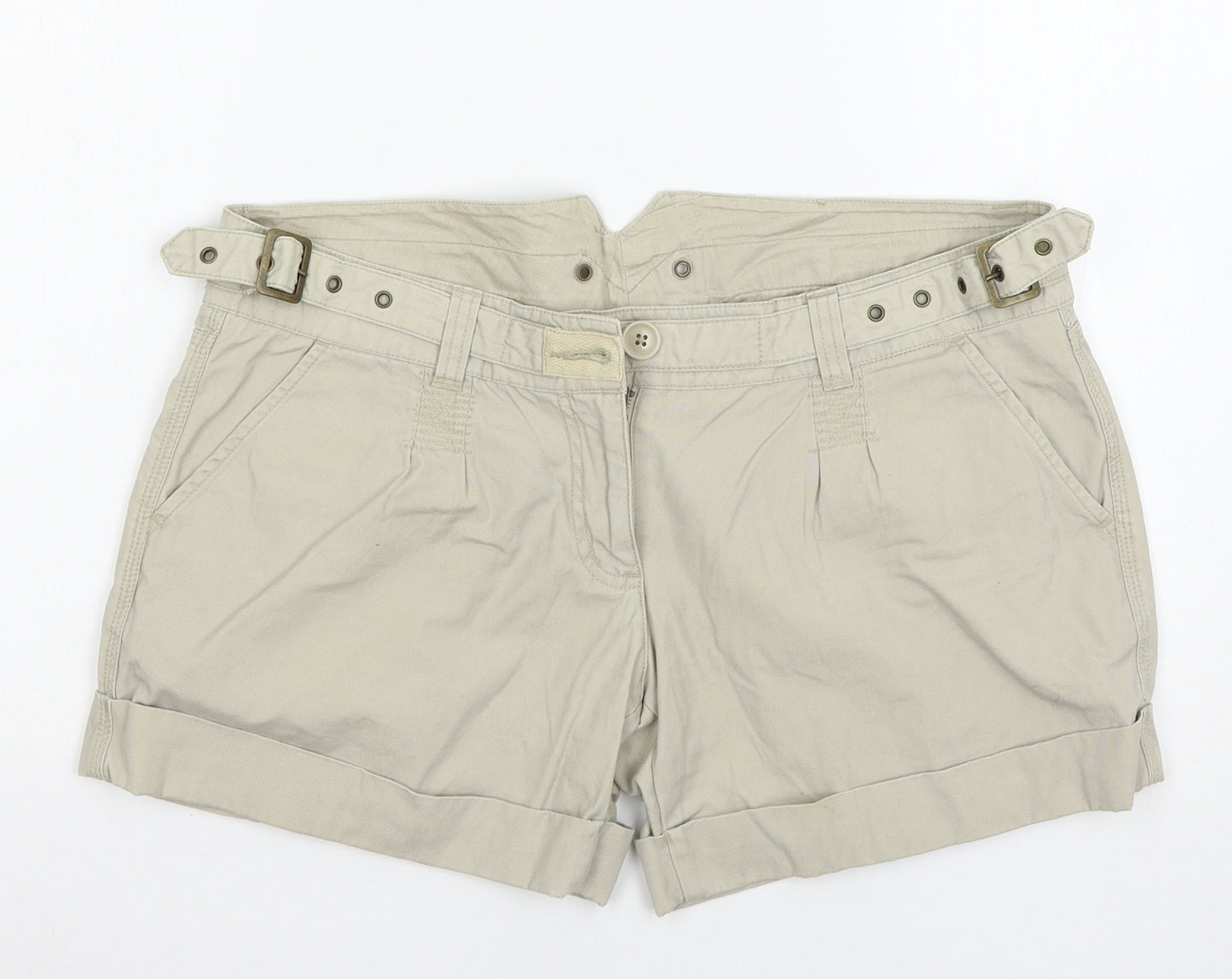Stateside Womens Beige   Cargo Shorts Size M