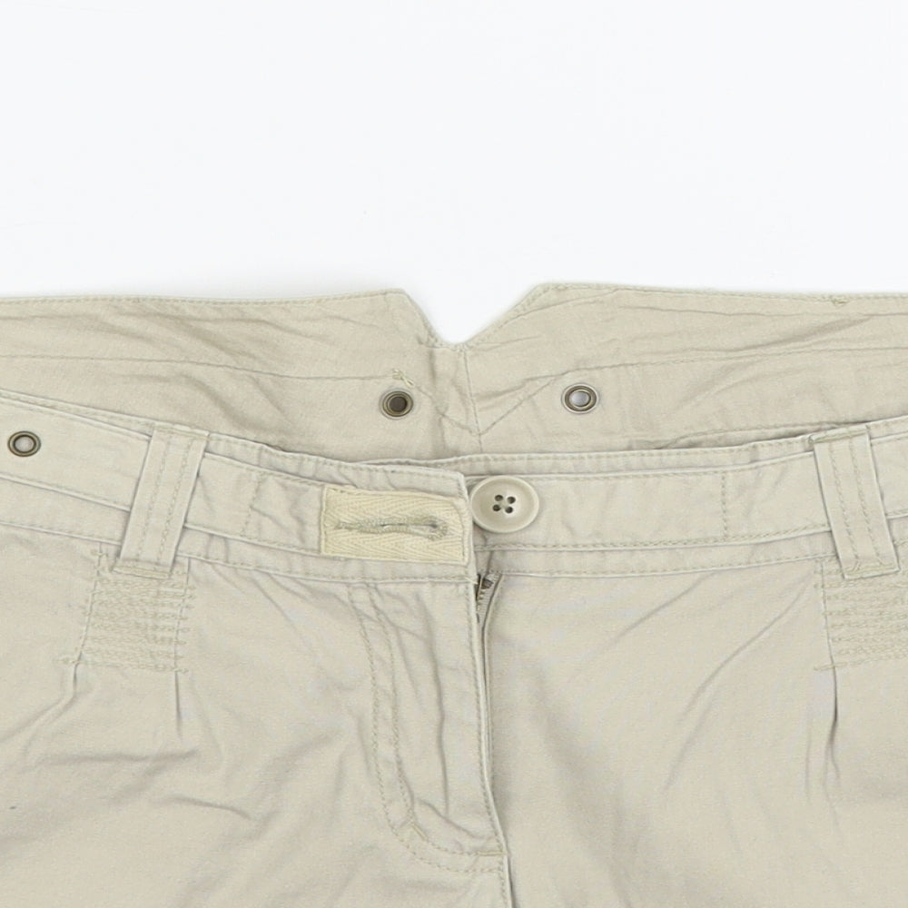 Stateside Womens Beige   Cargo Shorts Size M