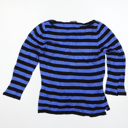 Marella Womens Blue Striped  Pullover Jumper Size M