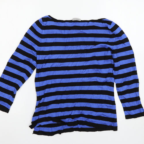 Marella Womens Blue Striped  Pullover Jumper Size M