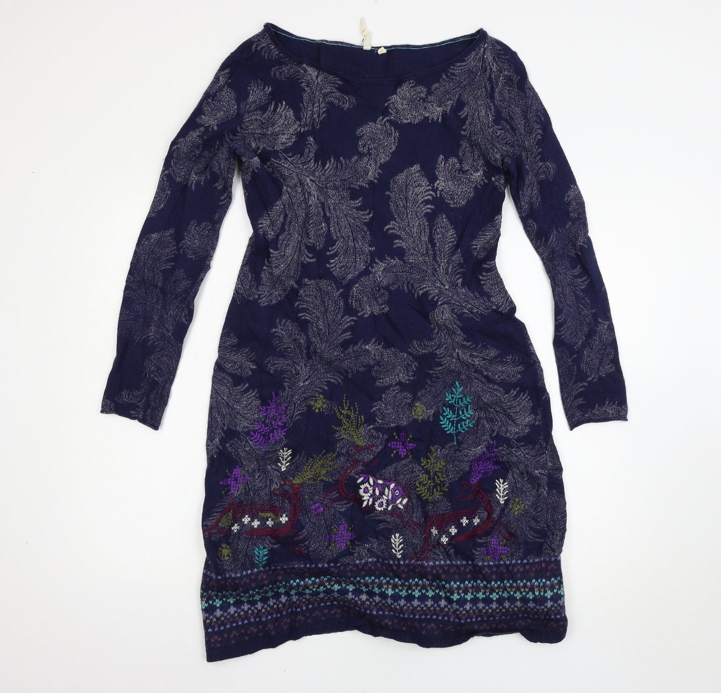White Stuff Womens Blue   Jumper Dress  Size 14