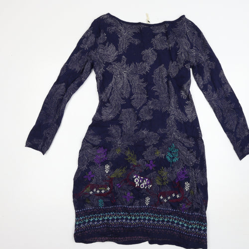 White Stuff Womens Blue   Jumper Dress  Size 14