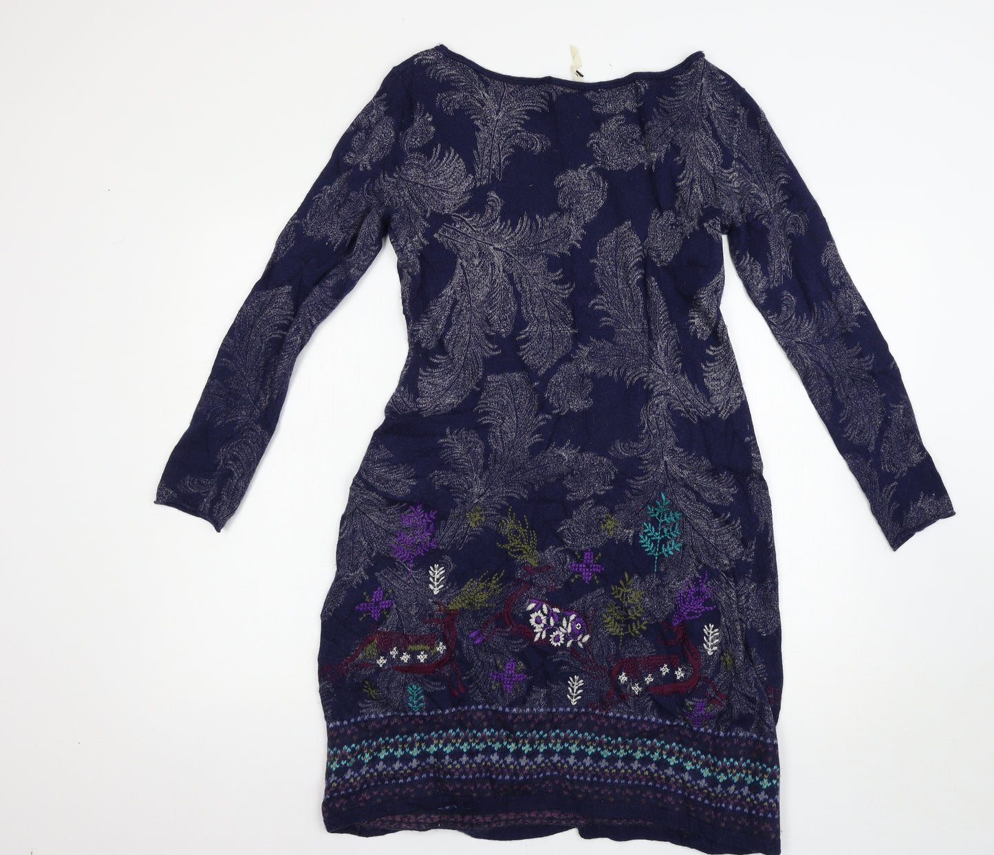 White Stuff Womens Blue   Jumper Dress  Size 14