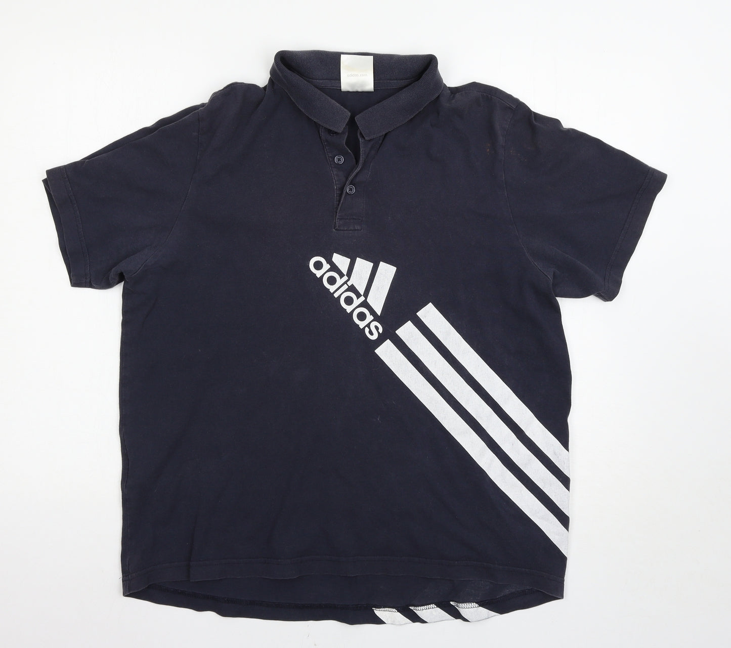 adidas Mens Blue    Polo Size L