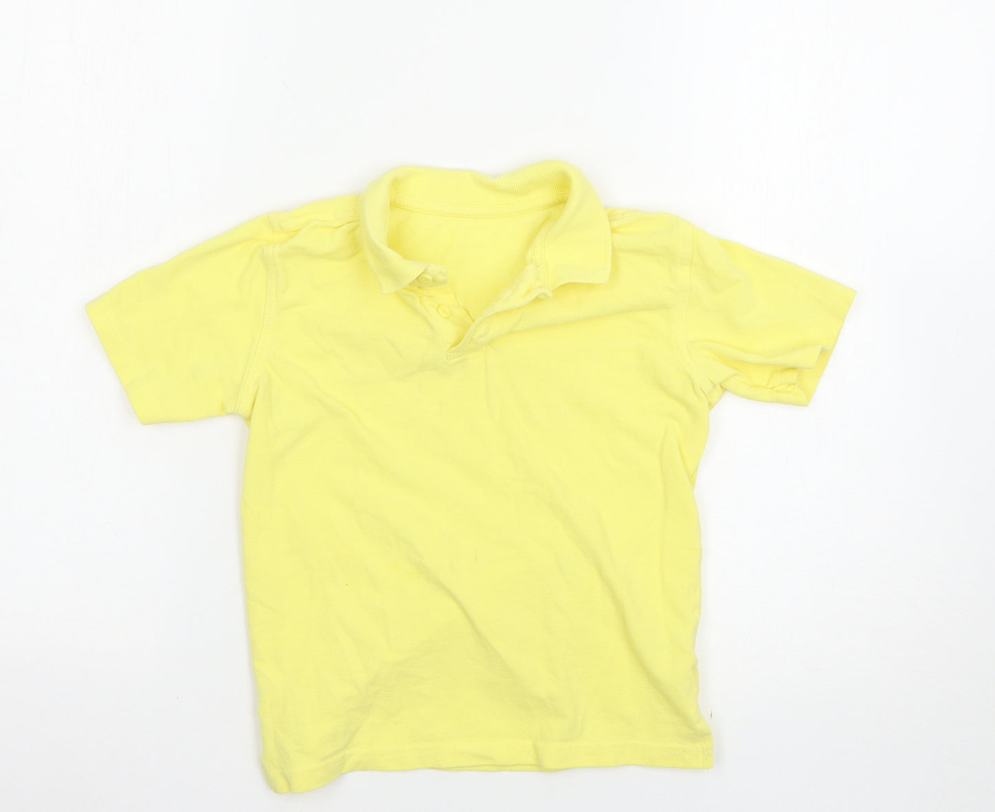 George Boys Yellow   Basic Polo Size 7-8 Years  - School Polo