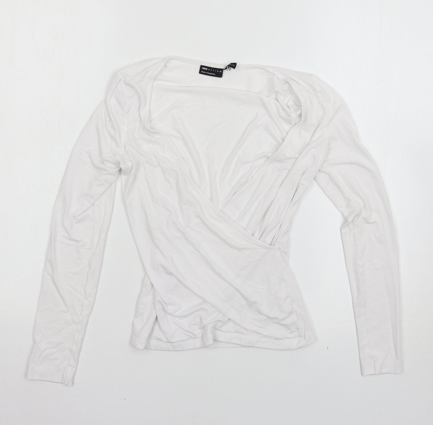 ASOS Womens White   Basic T-Shirt Size 4