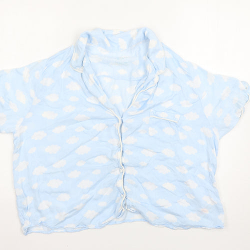 Love to lounge Womens Blue Solid  Top Pyjama Top Size L