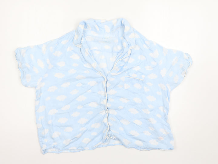 Love to lounge Womens Blue Solid Top Pyjama Top Size L