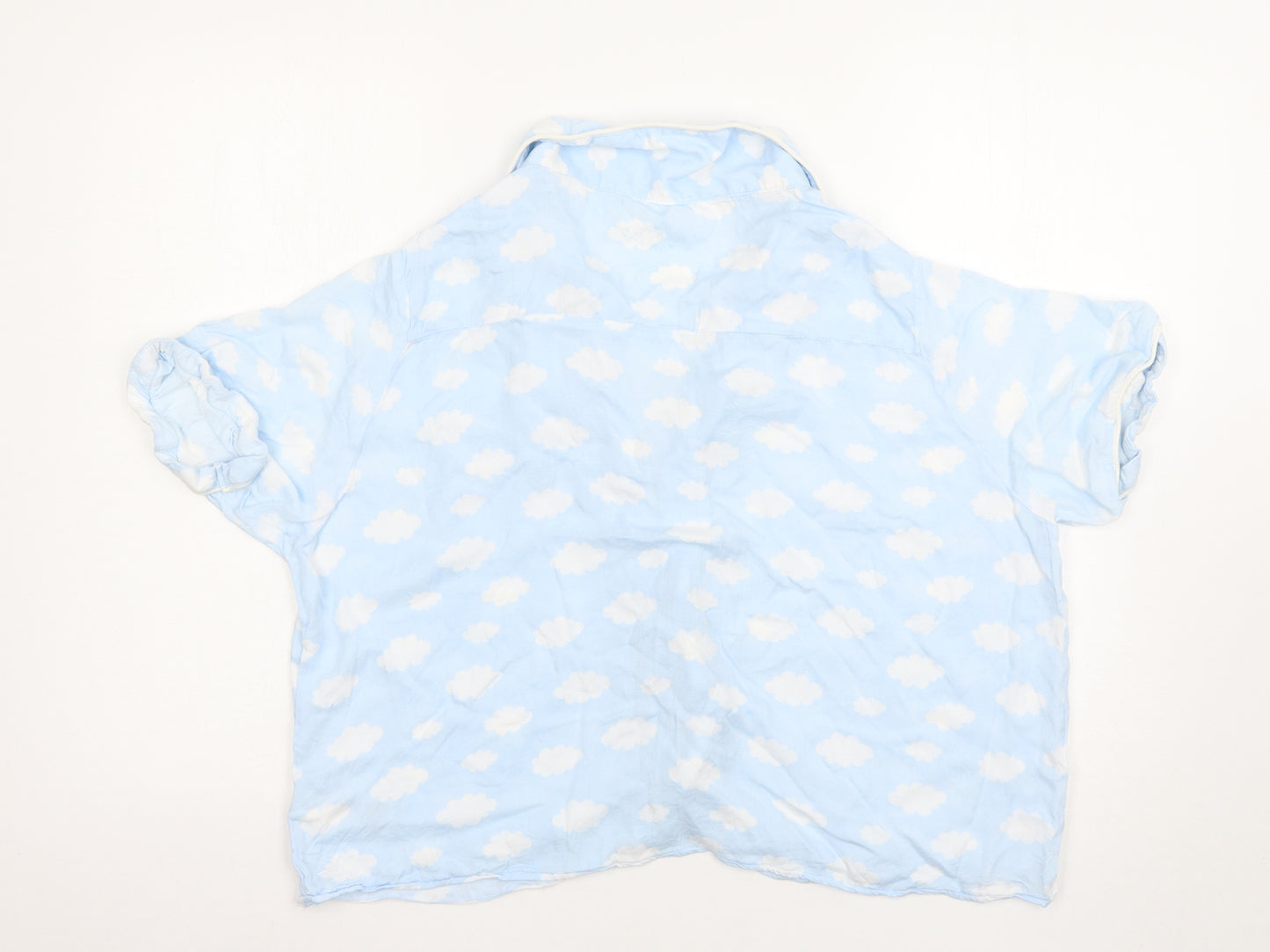 Love to lounge Womens Blue Solid  Top Pyjama Top Size L