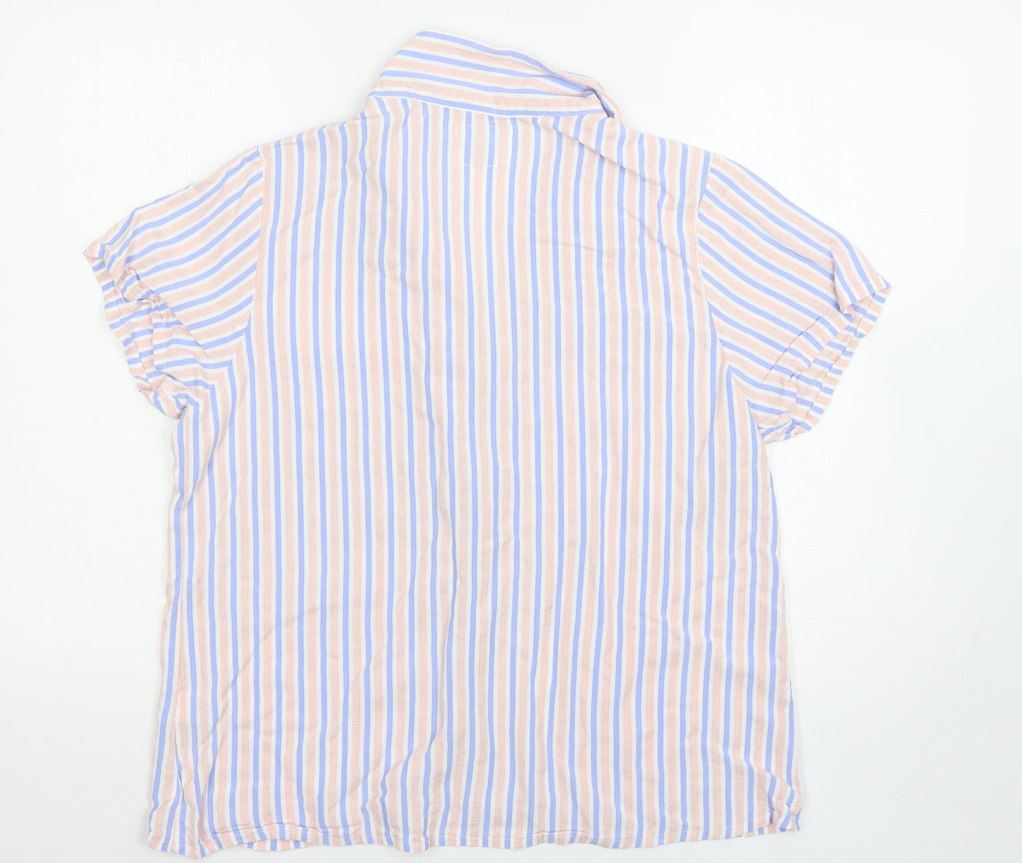 Matalan Womens Multicoloured Striped  Top Pyjama Top Size 16