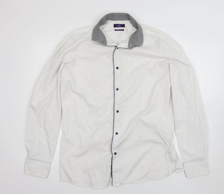 NEXT Mens White Button-Up Size 16