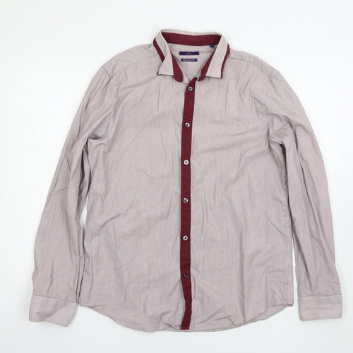 NEXT Mens Red    Button-Up Size 16