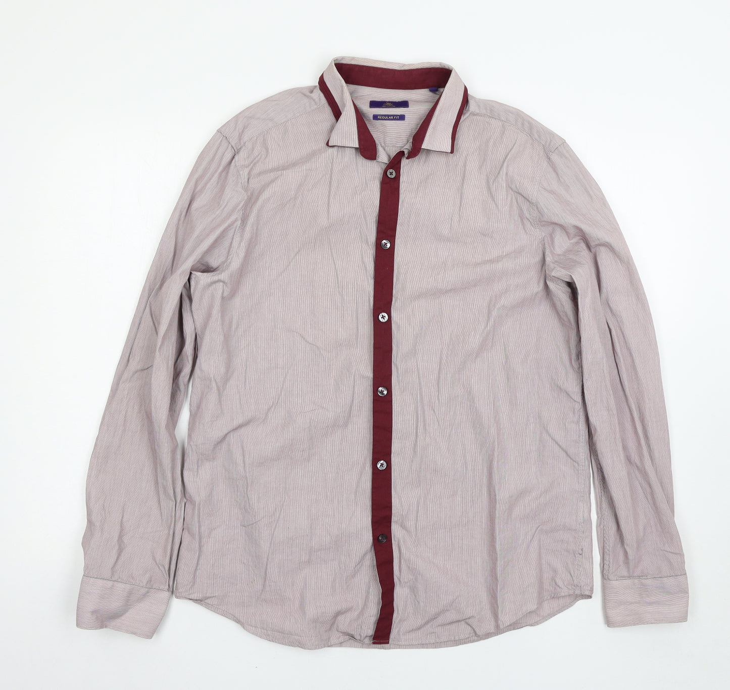 NEXT Mens Red    Button-Up Size 16