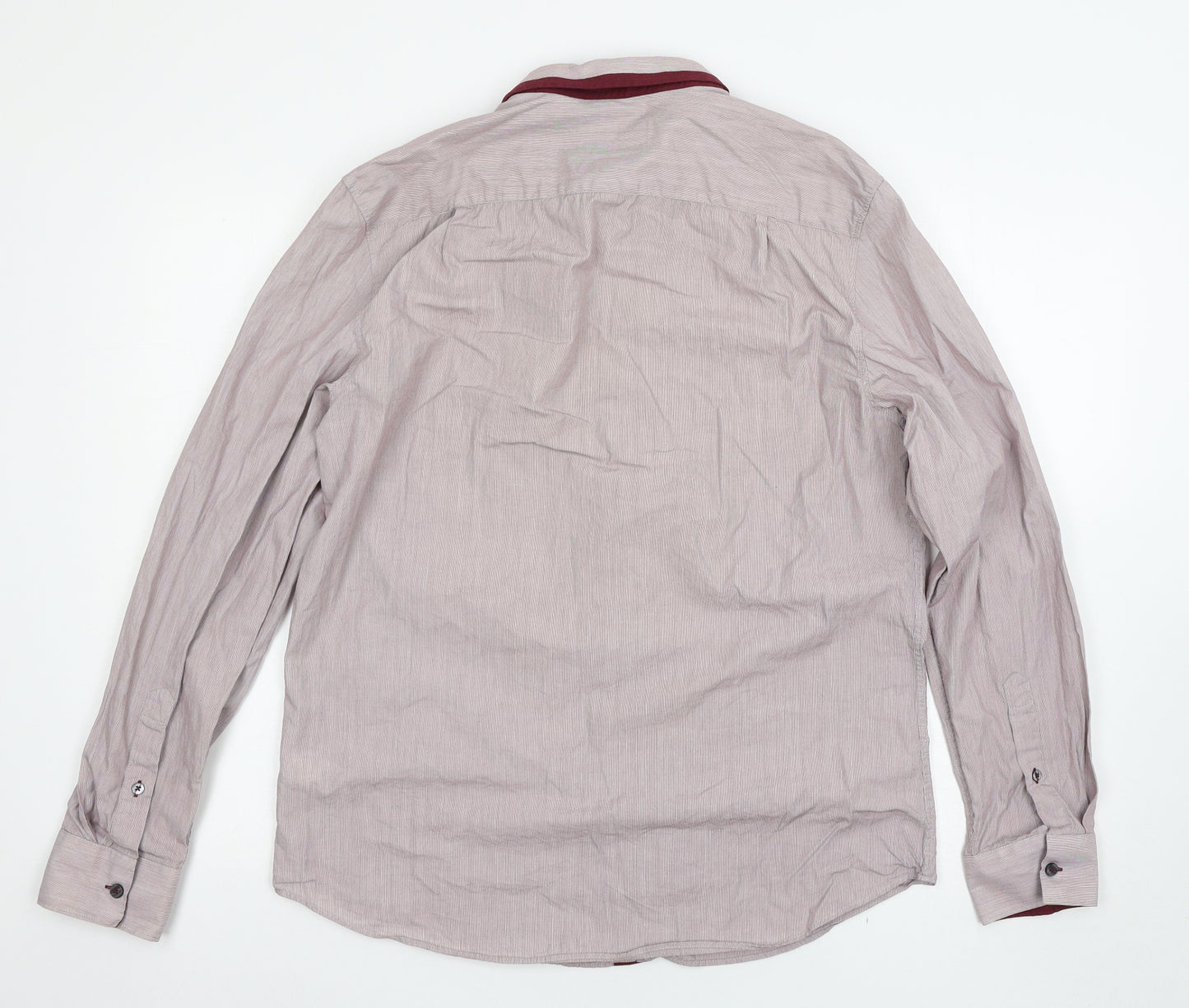 NEXT Mens Red    Button-Up Size 16