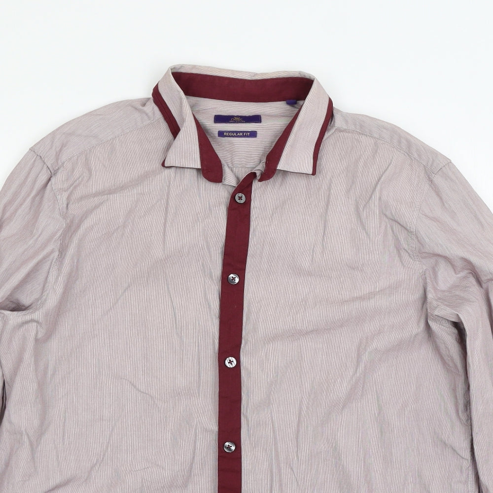 NEXT Mens Red    Button-Up Size 16