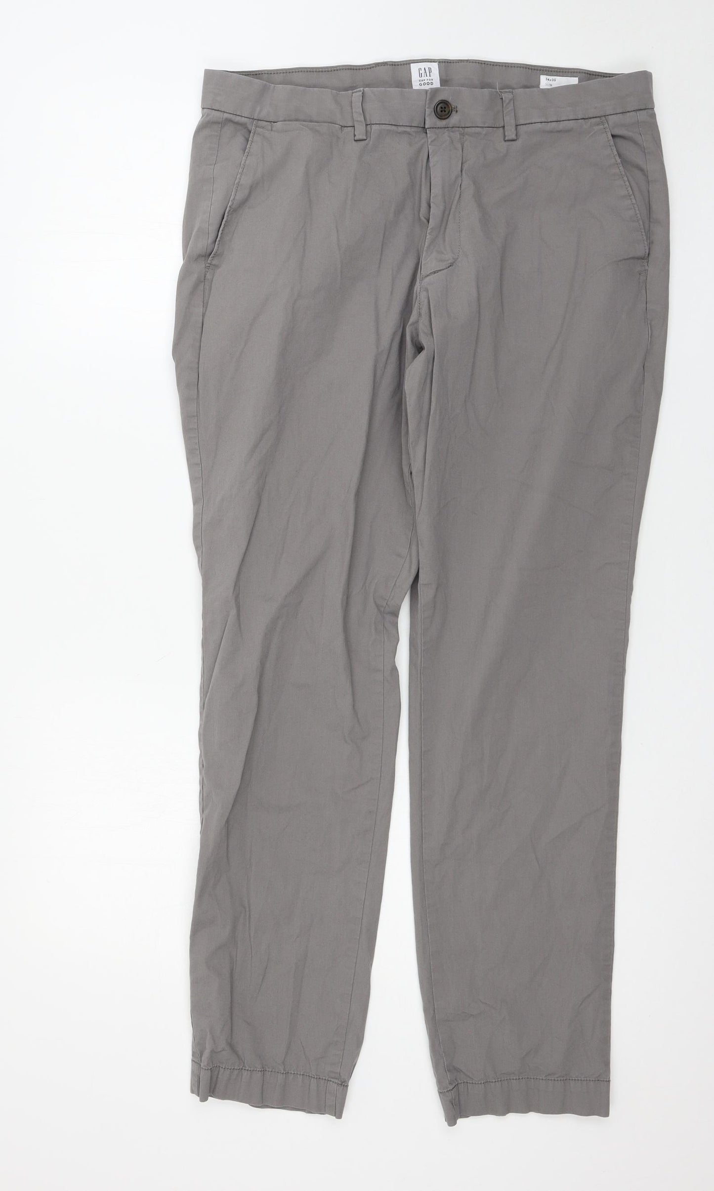 Gap Mens Grey   Trousers  Size 34 L30 in