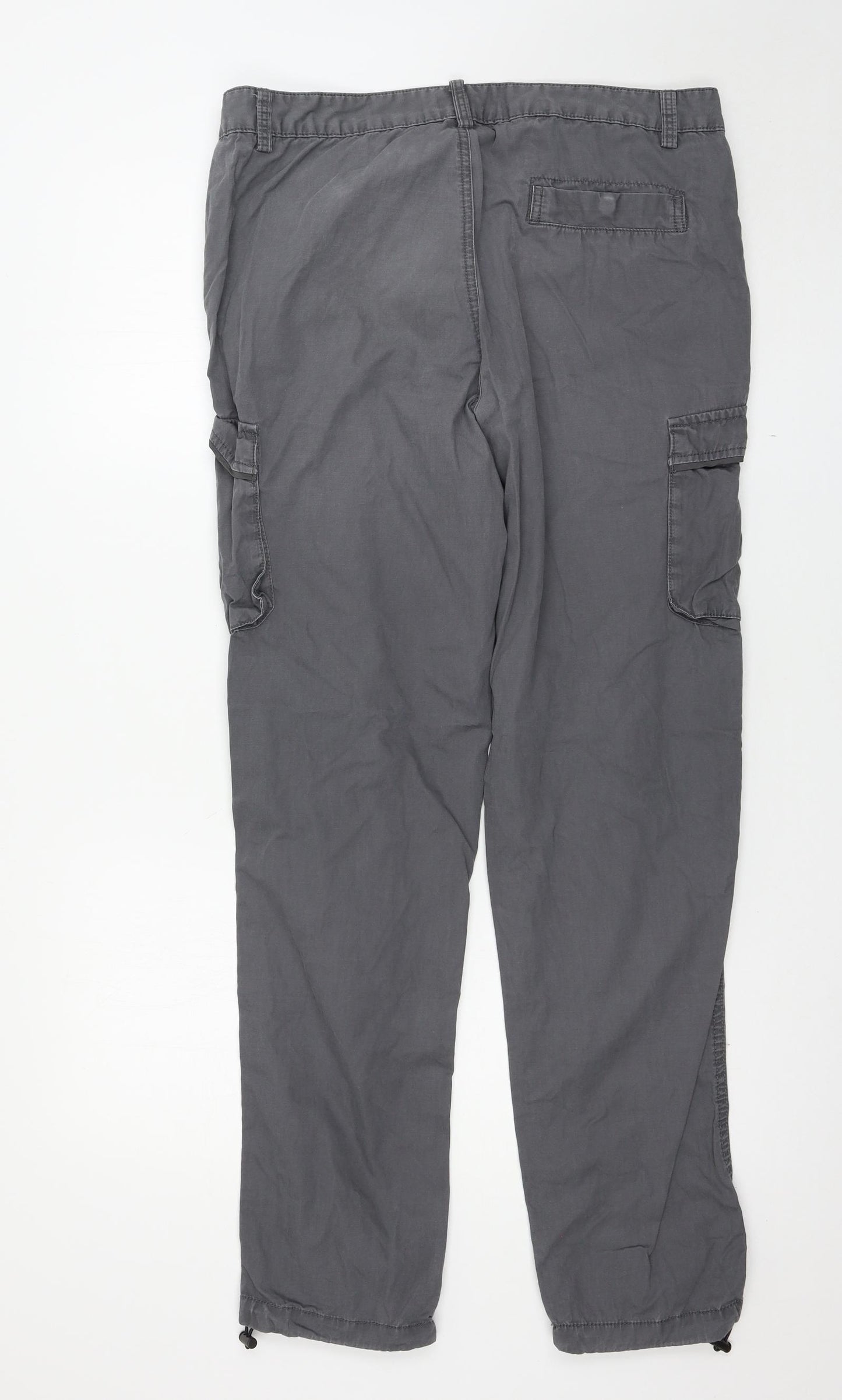 River Island Mens Grey   Cargo Trousers Size 34 L31 in