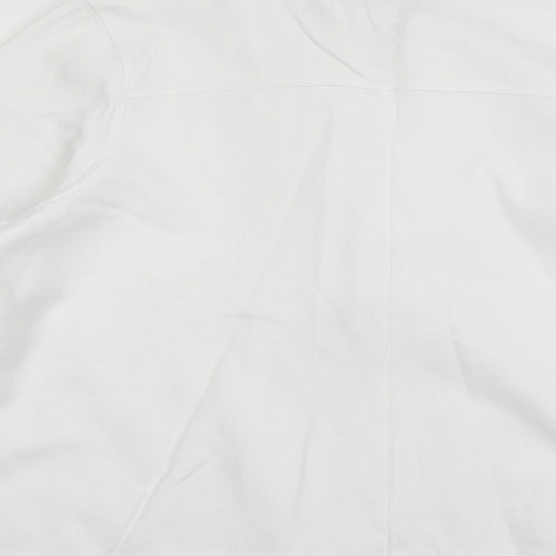 Debenhams Womens White   Full Zip Jumper Size 18