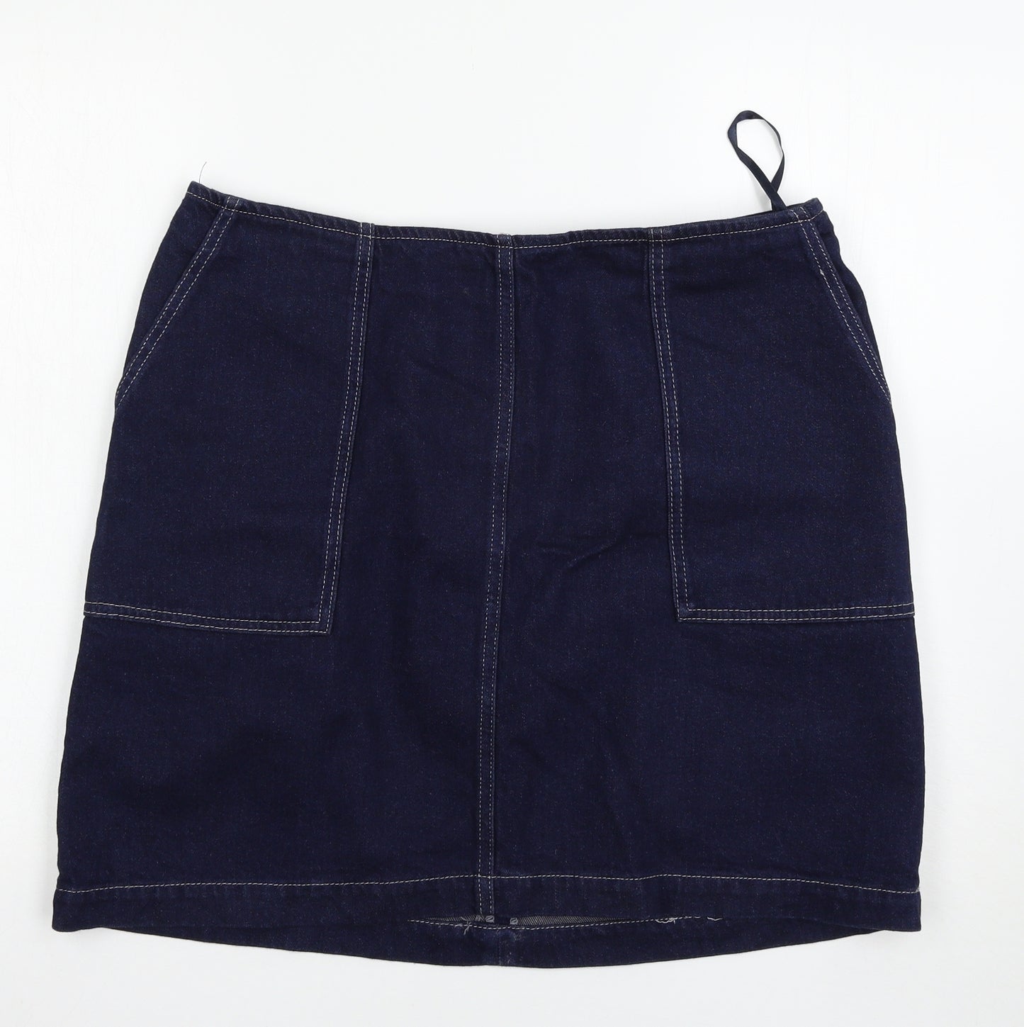 BLUE 73 Womens Blue  Denim Mini Skirt Size 16
