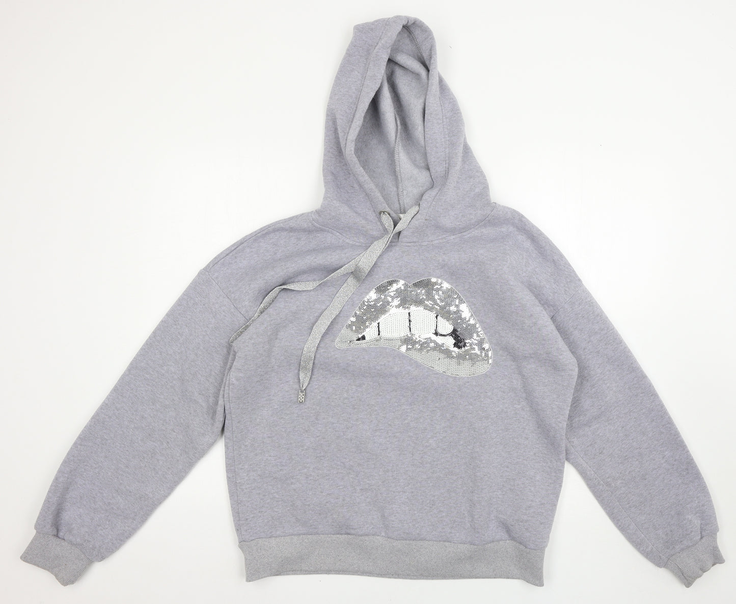 Mc Lorene Womens Grey   Pullover Hoodie Size L