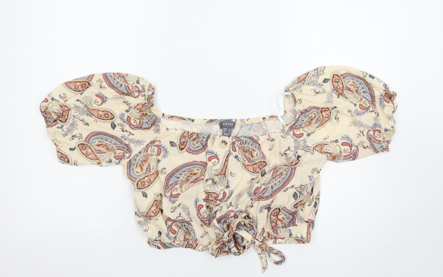 Primark Womens Multicoloured Paisley  Basic Blouse Size 14