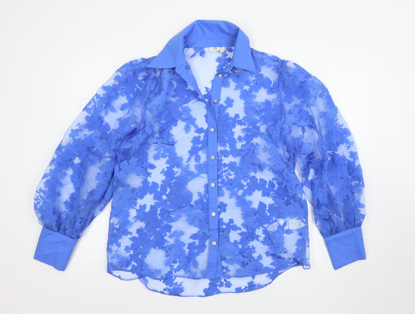 River Island Womens Blue   Basic Blouse Size 12