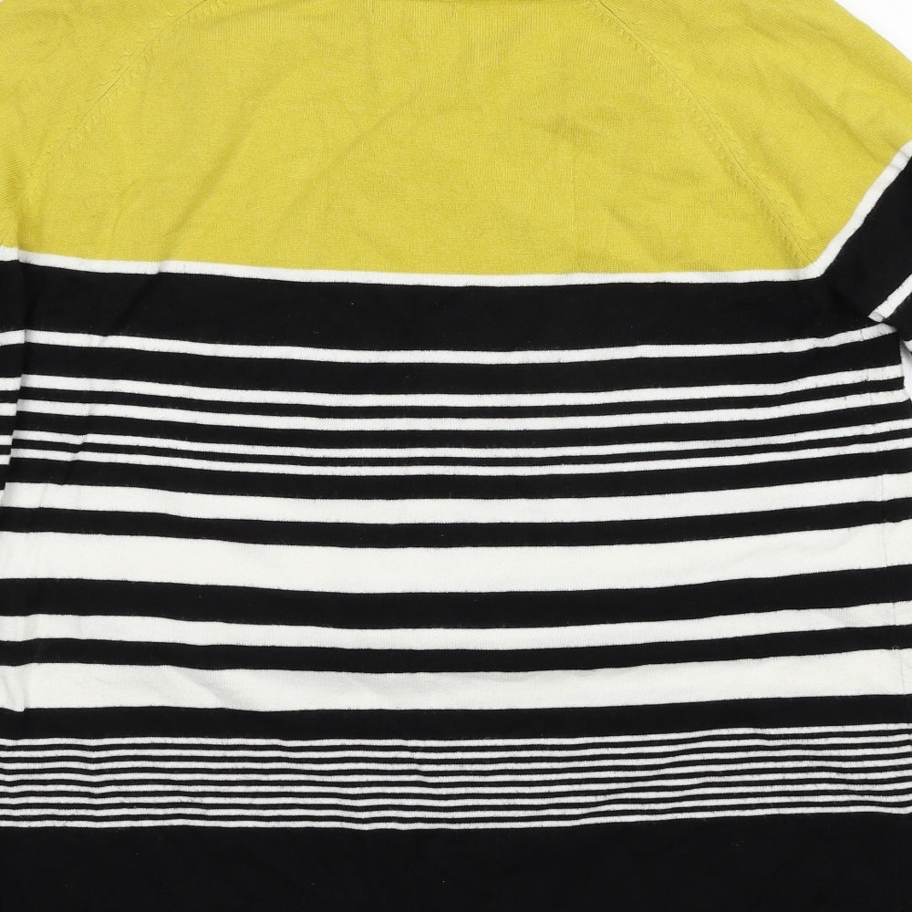 M&Co Womens Multicoloured Striped  Pullover Jumper Size 14