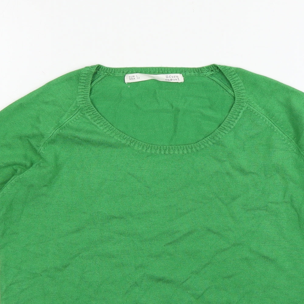 Sfera Womens Green   Pullover Jumper Size L