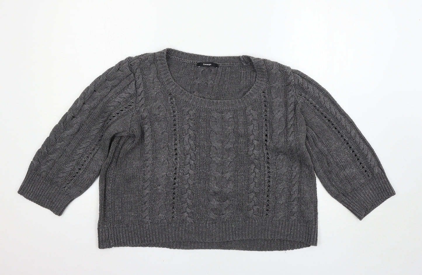 George Womens Grey   Pullover Jumper Size 16