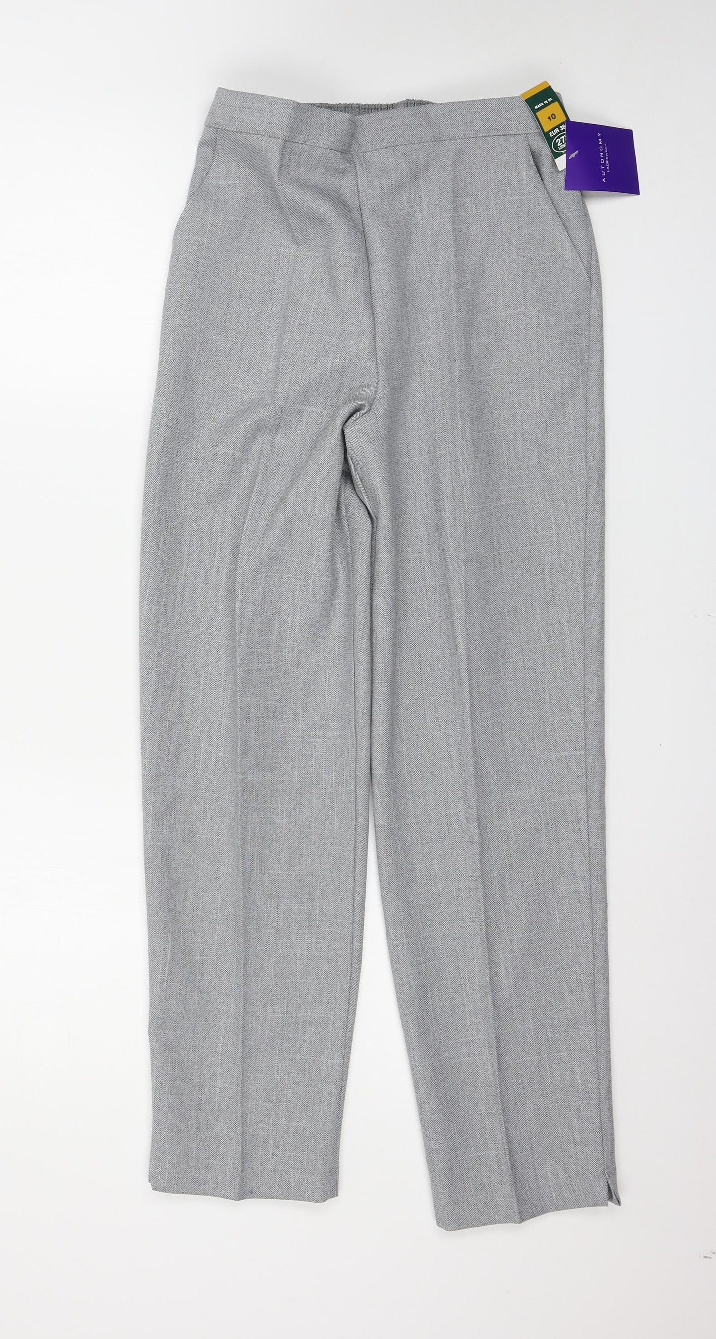 Autonomy Womens Grey   Trousers  Size 10 L27 in