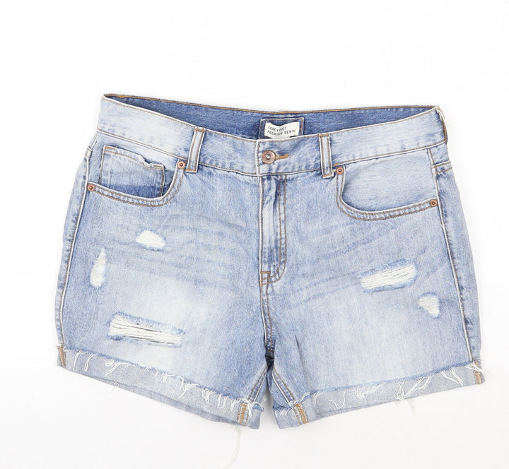 Forever21 Womens Blue   Cut-Off Shorts Size 30