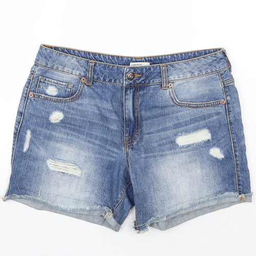 Forever21 Womens Blue   Cut-Off Shorts Size 30