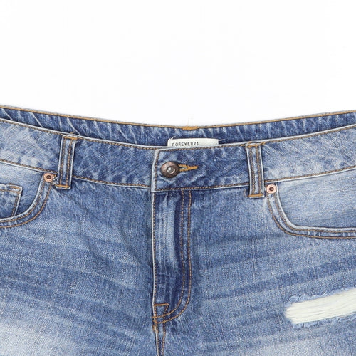 Forever21 Womens Blue   Cut-Off Shorts Size 30