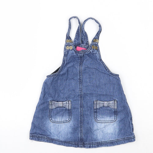 NEXT Boys Blue   Pinafore/Dungaree Dress  Size 12-18 Months