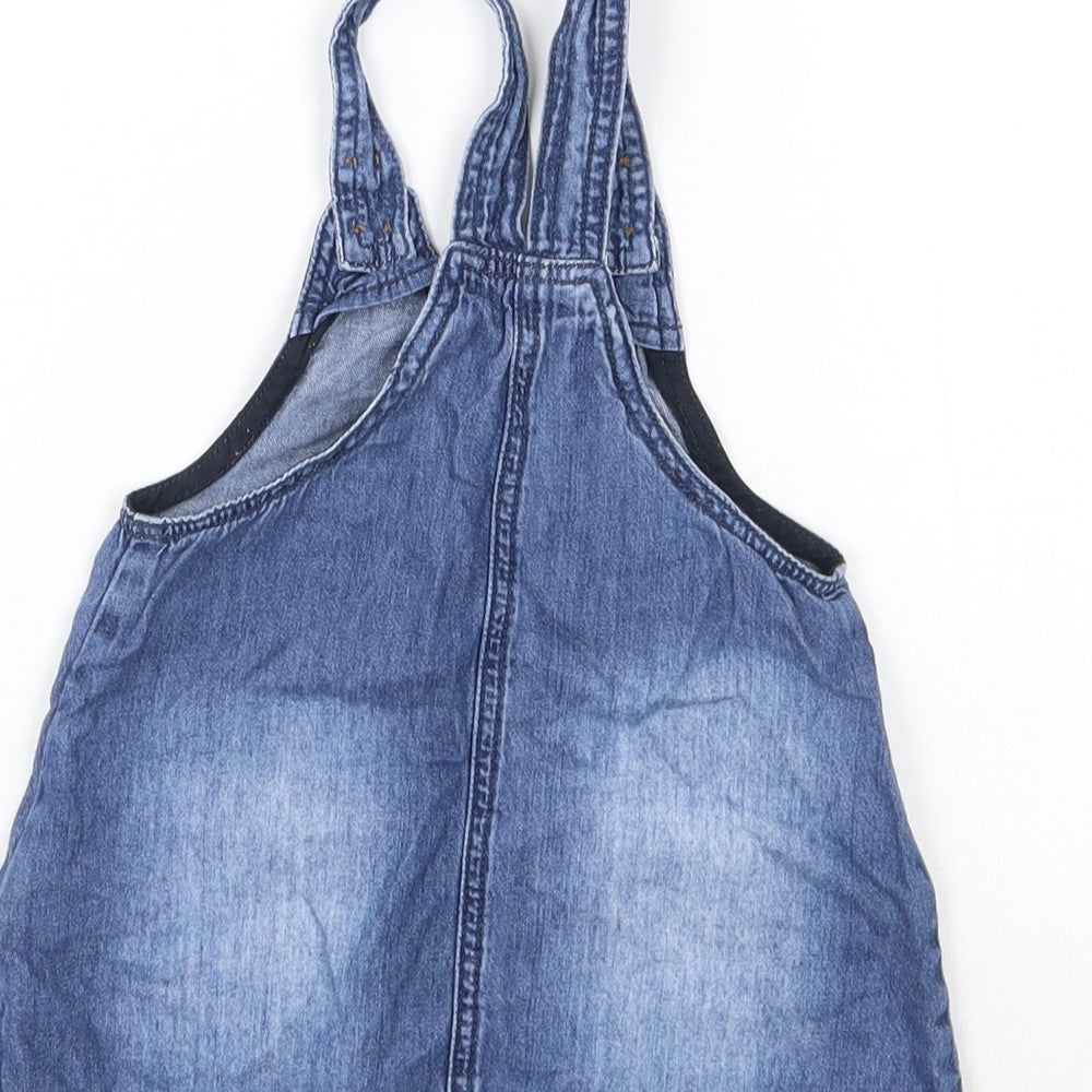 NEXT Boys Blue   Pinafore/Dungaree Dress  Size 12-18 Months