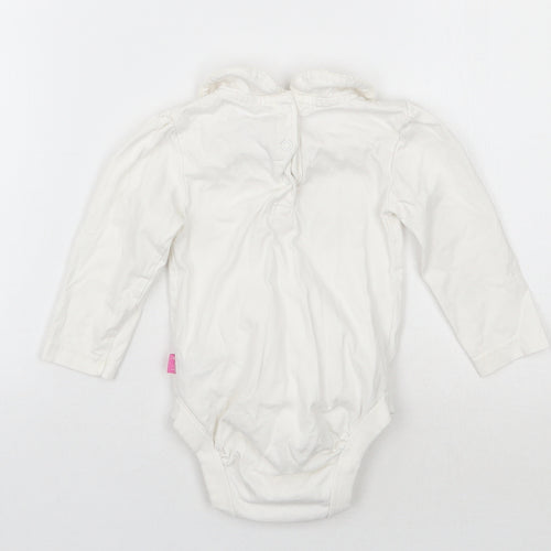 JoJo Maman Bébé Girls White   Babygrow One-Piece Size 12-18 Months
