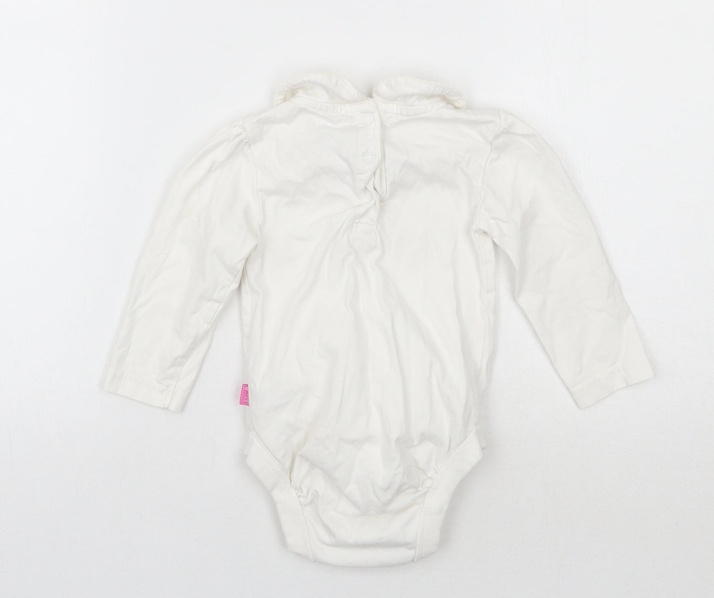 JoJo Maman Bébé Girls White   Babygrow One-Piece Size 12-18 Months