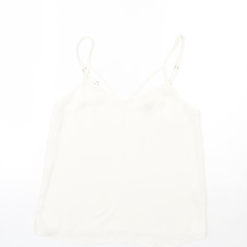 River Island Womens White   Basic Tank Size 6