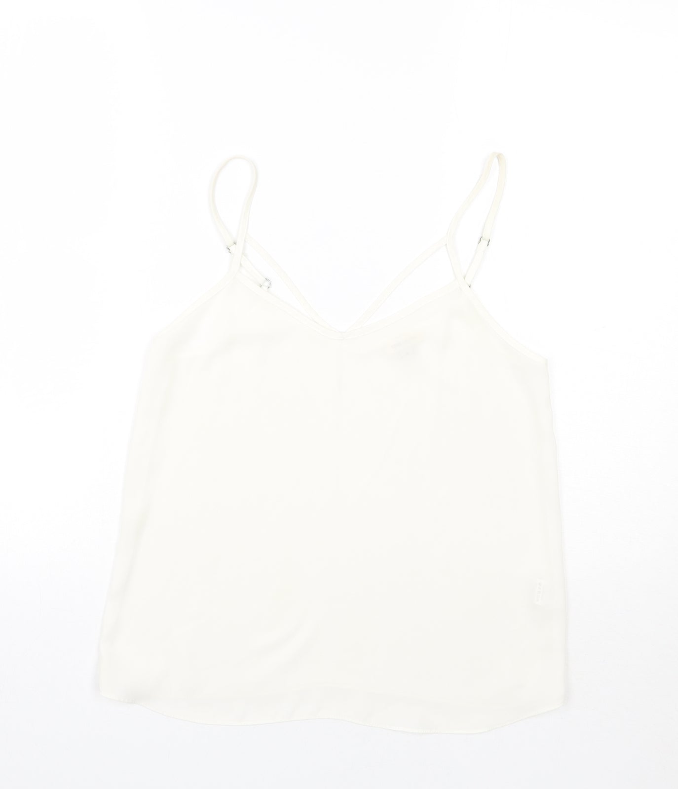 River Island Womens White   Basic Tank Size 6